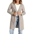 thumbnail image 6 of Women's Cardigan Knitted Long Coat Elegant Casual, 6 of 12