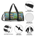 thumbnail image 5 of Rocae Construction Machinery Print Round Travel Duffel Bag and Fitness Bag, Women's Waterproof Weekend Tote, Men's Travel and Fitness Essentials, 5 of 8