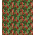 thumbnail image 3 of Ambesonne Christmas Duvet Cover Sets, Tree Pines Swirl Dot, 2-Twin, Dark Coral Dark Green, 3 of 3