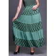 thumbnail image 2 of Bimba Printed Maxi Skirts Women Bohemian Gypsy Style Long Cotton Skirt, 2 of 5