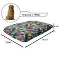 thumbnail image 2 of Geometric Pet Bed, Patchwork Inspired Half Arc Shaped Colorful Curved Stripes in Grunge Style, Chew Resistant Pad for Dogs and Cats Cushion with Removable Cover, 24" x 39", Multicolor, by Ambesonne, 2 of 4