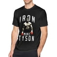 thumbnail image 7 of Mike Tshirt Ty-Son Men's T-Shirt Short Sleeve Crewneck Shirts Pure Cotton Casual Tees Novelty Shirts Black, 7 of 7