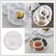 thumbnail image 5 of EeaseMX Bandeja de melamina para servir alimentos, plato de comida con 5 compartimentos, plato sencillo para almacenar frutas, 5 of 7