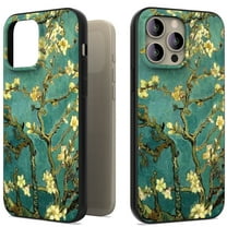CoverON Art Design For Apple iPhone 15 Pro Max Phone Case, Flexible Rubber Slim TPU Cover, Almond Blossom