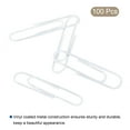 thumbnail image 3 of Unique Bargains Paper Clips 2 Inch Vinyl Coated with Box for Office Home White Count 100, 3 of 6