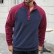 thumbnail image 5 of pstuiky camisa de manga larga para hombre, Blusa/camisa informal y moderna de color liso con cuello alto y botones para hombre. top de hombre l, 5 of 9