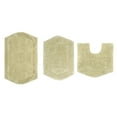 thumbnail image 6 of Home Weavers Waterford Collection 100% Cotton Non-Slip Bathroom Rug Set Machine Washable Bathroom Rug-17"x24", Bath Rug- 21"x34", U Shaped Contour- 20"x20", Green Color 3 Piece Bath Rug set, 6 of 8