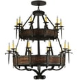 thumbnail image 4 of Meyda Tiffany 139252 Costello 20 Light 48" Wide Taper Candle Style Chandelier - Burnished, 4 of 4