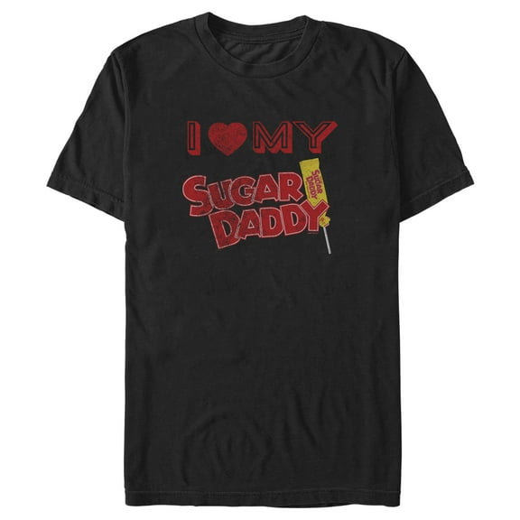 Men's Sugar Daddy I Love My Sugar Daddy Graphic Tee Black Medium