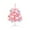 Pink, variant on Boovnll 24’’ Tabletop Mini Christmas Tree Set , Artificial Mini Christmas Pinaster Tree With LED String Lights & Ornaments For DIY Christmas Decorations