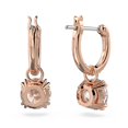 thumbnail image 3 of Octopus Single Diamond Rose Gold Earrings for Women, Swarovskki Constella Earrings, Great Gift, 3 of 4