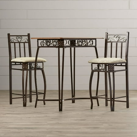 august grove 3 piece counter height pub table set walmart com