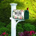 thumbnail image 4 of Welcome Magnetic Mailbox Cover 21x18in Pink Roses Spring Floral Rustic Flowers for Farmhouse Garden Yard Outdoor Patio, 4 of 6