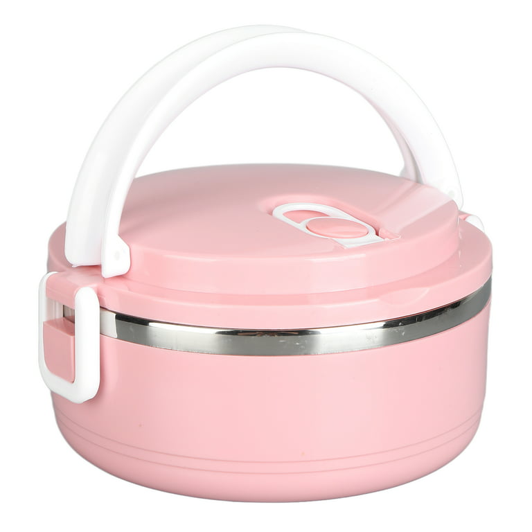 Hot Food Container Round Heat Bento New Stainless Steel Thermal Lunch Box  For