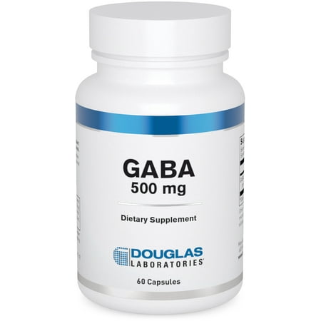 Douglas Laboratories Gaba 500 mg. | Amino Acid Support for Brain Neurotransmitters, Sleep Cycles, and Body Temperature | 60 Capsules