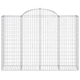 thumbnail image 2 of vidaXL Arched Gabion Baskets 8 pcs 200x50x140/160 cm Galvanised Iron, 2 of 4