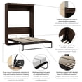 thumbnail image 6 of Bestar Pur 59W Full Murphy Bed, 6 of 8