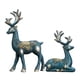 thumbnail image 1 of 2 figuras de reno sentadas de pie, creativas, de ciervo, adorno animal Azul, 1 of 9