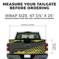 thumbnail image 4 of Truck Tailgate Wrap Grunge Cross Yellow HD Decal Graphics MightySkins Professional Grade 3M Material Universal Fit for Full Size Trucks Weatherproof & Car Wash Safe, 4 of 6