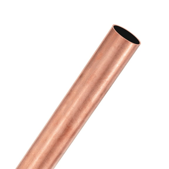 Uxcell 1-Pack 200mm Copper Round Tube, 25mm OD 1mm Wall Thickness Copper Seamless Tubing Metal Straight Pipe [1x0.04x7.87IN]