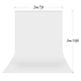 thumbnail image 2 of Labymos Andoer 2 * 3 meters/ 7 * 10 feet Photography Background Screen Photography Backdrops Photo Studio Props Durable Washable Polyester-cotton Material with 3 Backdrop Clamps, 2 of 7