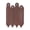 Brown, variant on Plastic Garden Fencing Border Edging for Flower Beds, Lawns, and Pathways, Black, 9.84 x 8.26 Inches, Easy Assembly and Portable Design in Black