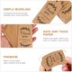 thumbnail image 3 of unbranded 100Ud Etiquetas De Papel Kraft Con Cuerda Para Etiquetado En Fiestas Y Manualidades, 3 of 6