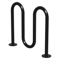 Madrax Bike Rack,Blk,(5) Bikes,36 in. H,3 in. W QS-H36-5-SF-B