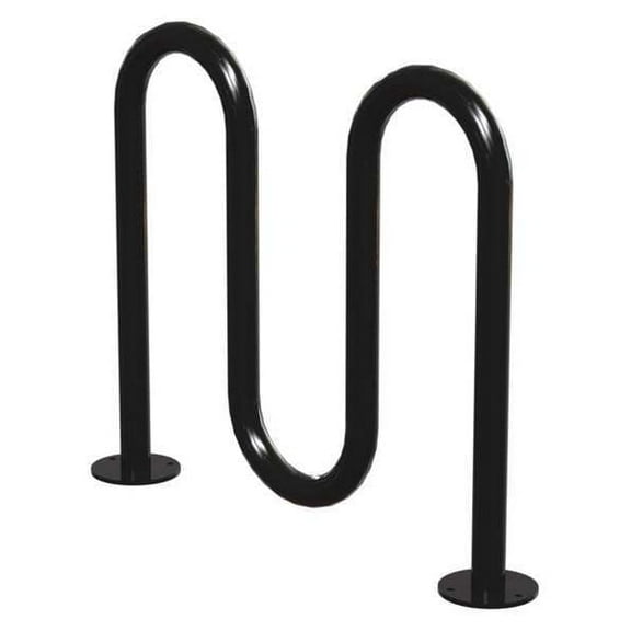 Madrax Bike Rack,Blk,(5) Bikes,36 in. H,3 in. W QS-H36-5-SF-B