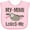 AD-Pink, variant on Inktastic My Mimi Loves Me Sloth Girls Baby Bib