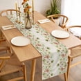 thumbnail image 3 of Table Runner 48 Inches Long for Kitchen Dining, Watercolor Floral Dresser Scarf Farmhouse, Dining Table Decorations for Wedding/Parties, Spring Green Flowers Botanical Beige 13 x 48 In, 3 of 8