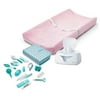 Summer Infant Contoured Changing Pad with Ultra Plush Cover (Pink), Wipes Warmer & Nursery Health Care Kit