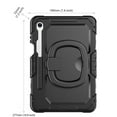 thumbnail image 5 of ELEHOLD Rugged Case for Samsung Galaxy Tab S11 2025,11-inch, Three-Layer Protection with Screen Protector Portable Folding Handle Grip 360° Rotating Kickstand Bracket Shockproof Cover,Black, 5 of 9