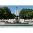 thumbnail image 3 of Highmith, Carol 24x17 Black Modern Framed Museum Art Print Titled - Littlefield Fountain at the University of Texas at Austin, with the historic University of Texas Tow, 3 of 5