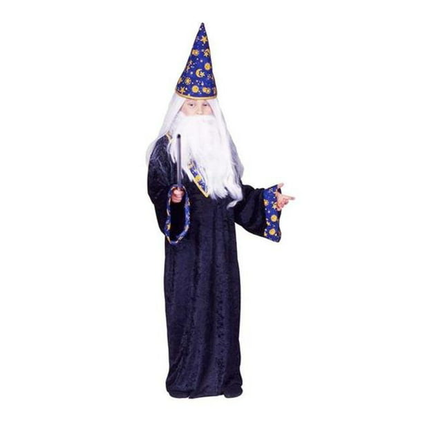 Costume de Magicien Magique Noir - Taille Enfant-Moyenne