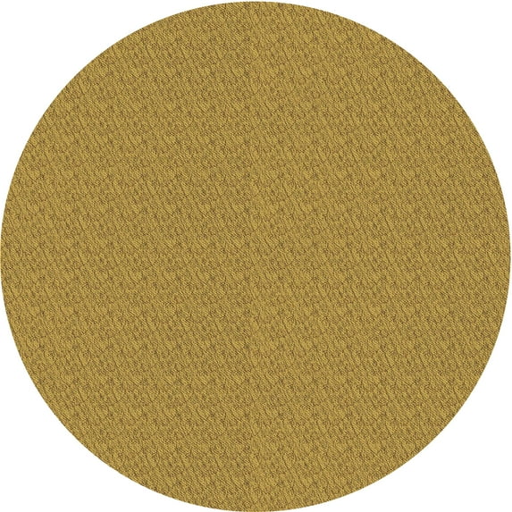 Ahgly Company Indoor Round Patterned Dark Bisque Brown Area Rugs, 6' Round