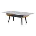 thumbnail image 2 of Pemberly Row Set of 2 End Table and Coffee Table with Gray Marble Texture Top, 2 of 8