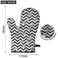 thumbnail image 4 of Pioneer Flower Floral Print Pattern Oven Mitt 2-Pack Set, Heat Resistant Kitchen Gloves, 7.7" X 12", 4 of 4