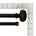 Mainstays 3/4" Oil Rubbed Bronze Hawthorn Double Curtain Rod Set, 3084