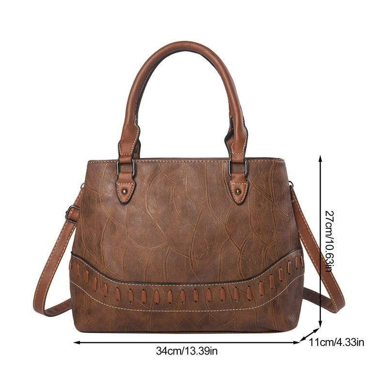 Crossbody Bags for Women Ladies Fashion Stone Grain Leather Large