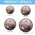 thumbnail image 6 of Stained Glass Window Hanging, Flamingo Flower Sun Catchers Diamond Glass Panel Hangings Pink Suncatcher Decor for Birthday for Women, Men, Wife, Aunt, and Mom, Stained Glass, 6 of 6