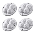 thumbnail image 1 of LOVIVER 4Pcs 360 Swivel Bedside Table Mop Bucket Kitchen Self Adhesive Caster White, 1 of 8