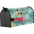 thumbnail image 2 of Dragonfly Magnetic Mailbox Cover-Retro Dragonfly Quote Love is a Nature Angel on Your Shoulder Mailbox Covers Standard Size 21x18inch Polyester Mailbox Wraps Cover For Home Garden Outdoor Decoration, 2 of 6