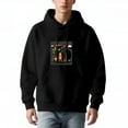 thumbnail image 1 of Men's Long Sleeve Hoodie Pullover with Pockets - Whimsical Rabbit & Animal Illustration Amidst Colorful Leaves & Clouds, 1 of 7