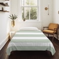 thumbnail image 4 of Sage Green Stripe Tapestry for Bedroom Wall Hanging Tapestry, Modern Simple Geometric White Striped Ceiling Backdrop Tapestries Poster Blanket Wall Decor for Teens Room Living Room Dorm 55" x 73", 4 of 8