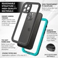 thumbnail image 6 of Jiahe Cover For iPhone 14 Pro,6.1 inch Waterproof Case,Shockproof Heavy Duty Phone Case,Built in Screen Protector Full Body Protection Cover,Blue, 6 of 7
