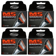 Personna M5 Magnum 5 Refill Razor Blade Cartridges, 4 ct. (Pack of 4)