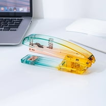 EXHUMKY BERTDOMD Multicolor Acrylic Manual Desktop Stapler for Office and Home Use, and Stylish Stapling Tool