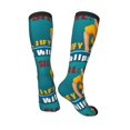 thumbnail image 5 of Lsque Sml Jeffy Printed Crew Socks Men's Women's LightWeight Thin Casual Calf Socks ,Knee High Socks,Cotton Socks, 5 of 9