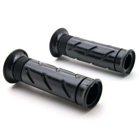 Krator Motorcycle Street Bike Black Hand Grips 7/8